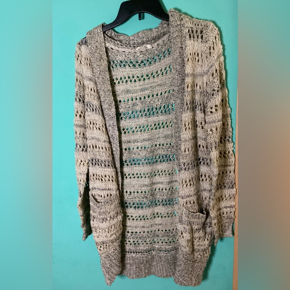 Mystree Open Front Cardigan Size Medium